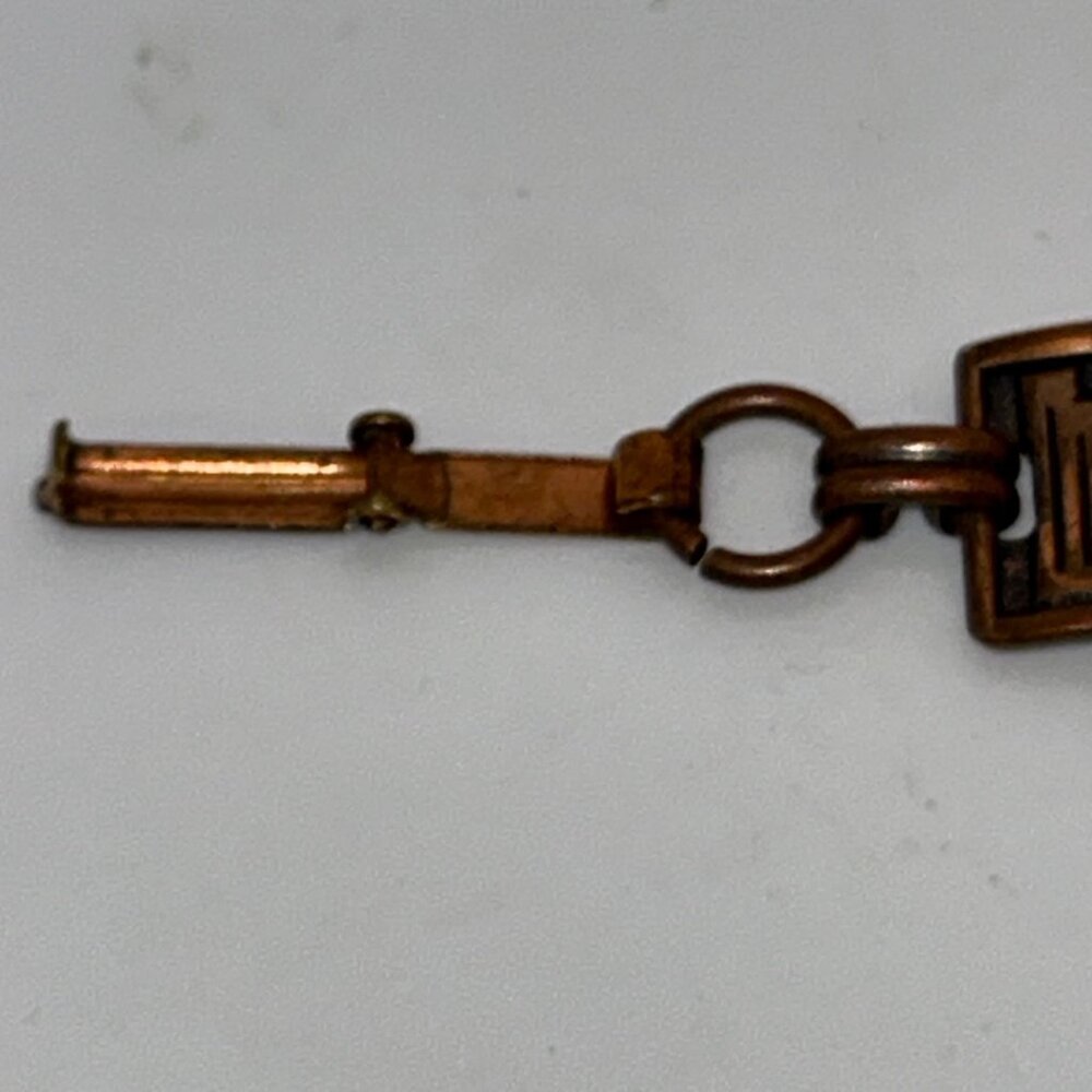 Vintage Copper Thunderbird Panel Link Bracelet With Replacement Clasp Tribal - Picture 6 of 15